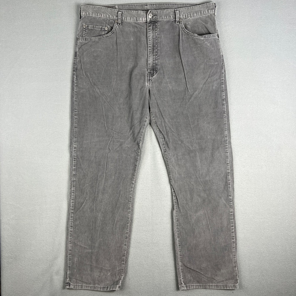 VTG Levis 505 Corduroy Pants Fit 42x31 Gray Straight Leg Regular Fit 1990s
